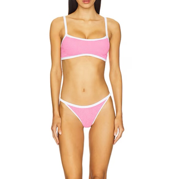 NWT Hunza g Tyler bikini set in candy pink - Picture 1 of 8